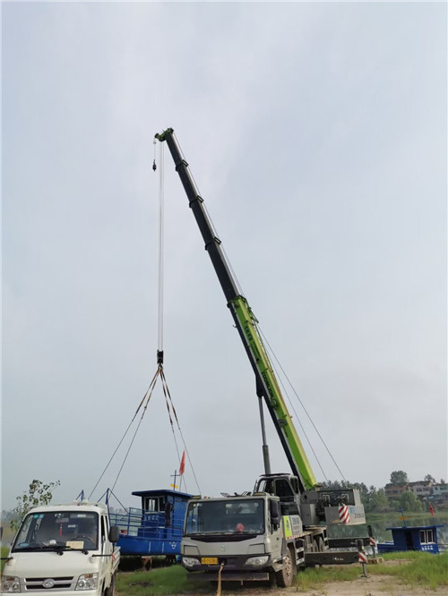 阳城县桥梁建设吊装案例